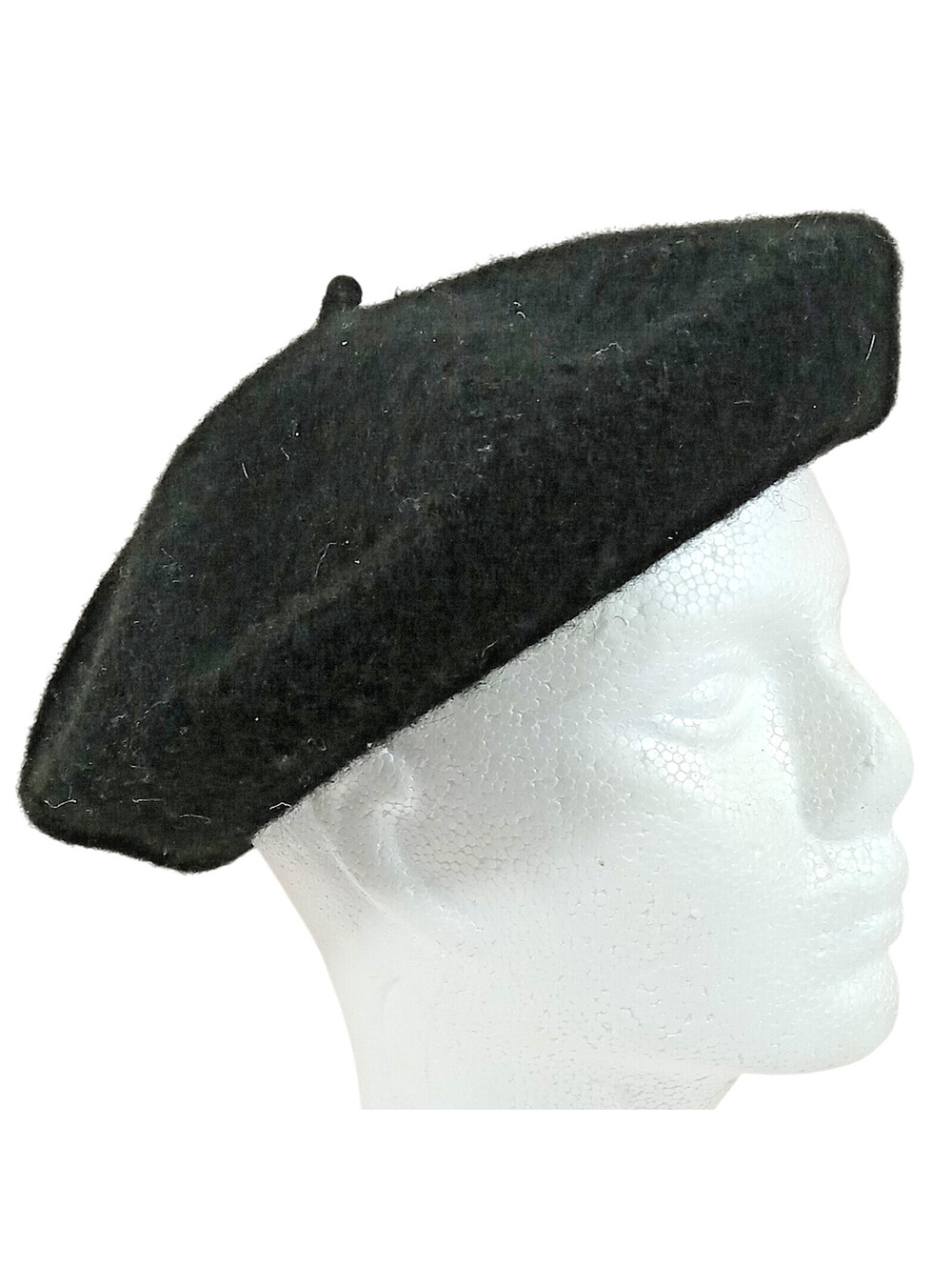 Unbranded Classic Black 100% Wool French Beret One Size